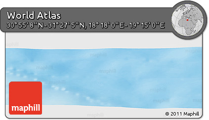 Physical Panoramic Map of the Area around 31° 11' 6" N, 18° 46' 29" E