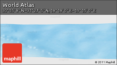 Physical Panoramic Map of the Area around 31° 11' 6" N, 18° 46' 29" E