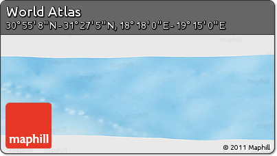 Physical Panoramic Map of the Area around 31° 11' 6" N, 18° 46' 29" E