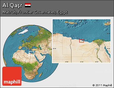 Satellite Location Map of Al Qaşr