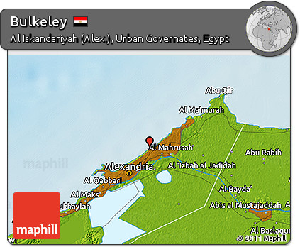 Physical 3D Map of Bulkeley