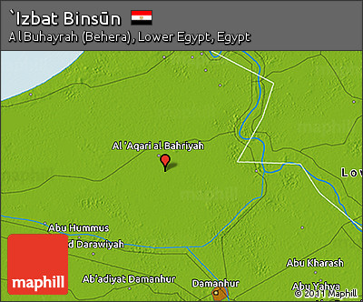 Physical 3D Map of `Izbat Binsūn