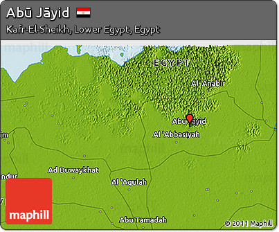 Physical 3D Map of Abū Jāyid