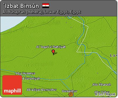 Physical 3D Map of `Izbat Binsūn