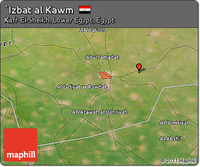 Satellite 3D Map of `Izbat Al Kawm