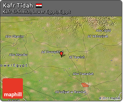 Satellite 3D Map of Kafr Tīdah