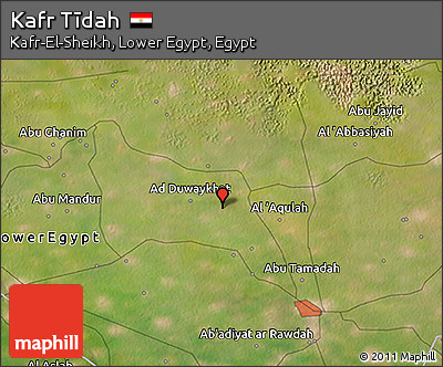 Satellite 3D Map of Kafr Tīdah