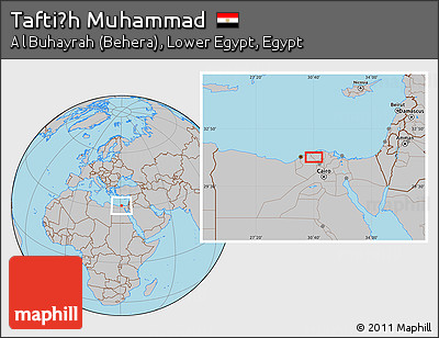 Gray Location Map of Taftiṣh Muhammad
