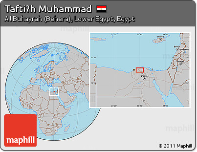 Gray Location Map of Taftiṣh Muhammad