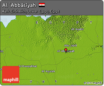 Physical Map of Al `Abbāsīyah