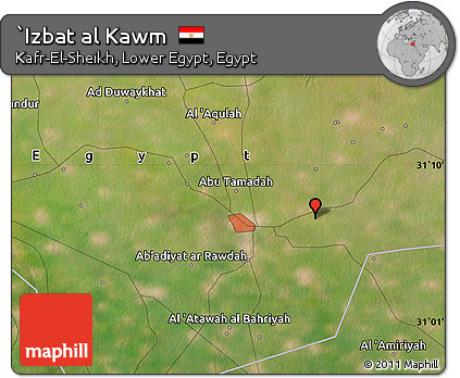 Satellite Map of `Izbat Al Kawm