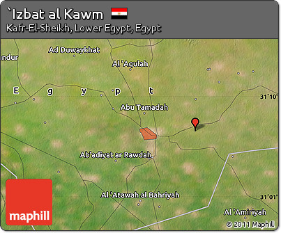 Satellite Map of `Izbat Al Kawm