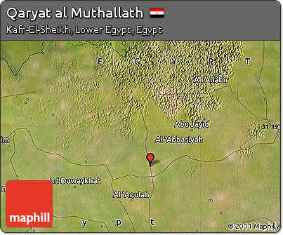 Satellite Map of Qaryat Al Muthallath