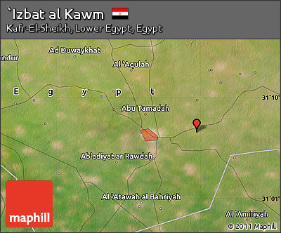 Satellite Map of `Izbat Al Kawm
