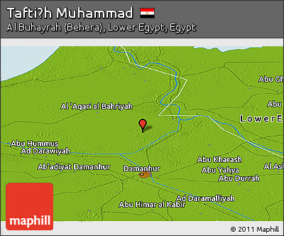 Physical Panoramic Map of Taftiṣh Muhammad