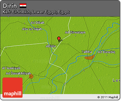 Physical 3D Map of Dirîn