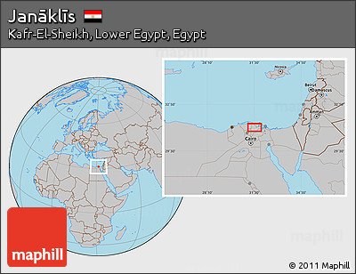Gray Location Map of Janāklīs