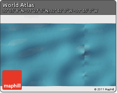 Satellite 3D Map of the Area around 31° 11' 6" N, 32° 13' 30" W