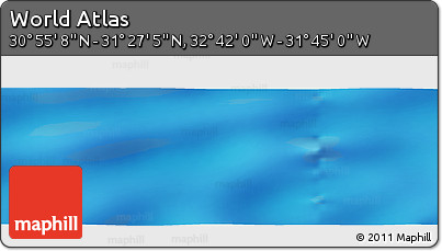 Physical Panoramic Map of the Area around 31° 11' 6" N, 32° 13' 30" W