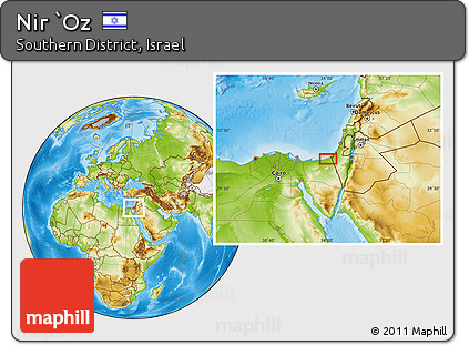Physical Location Map of Nir `Oz