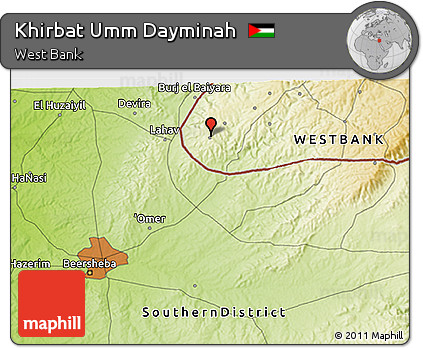 Physical 3D Map of Khirbat Umm Dayminah
