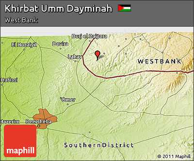 Physical 3D Map of Khirbat Umm Dayminah