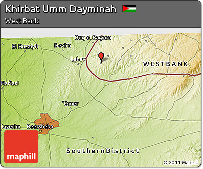 Physical 3D Map of Khirbat Umm Dayminah