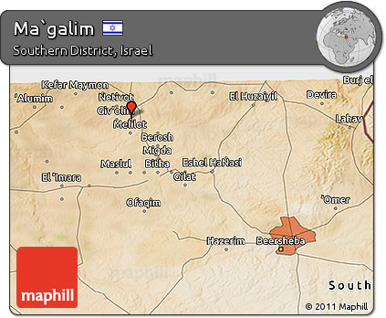 Satellite 3D Map of Ma`galim