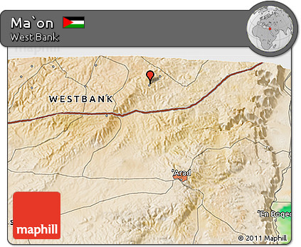Satellite 3D Map of Ma`on
