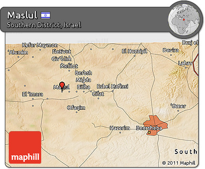Satellite 3D Map of Maslul