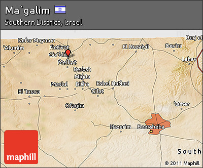 Satellite 3D Map of Ma`galim