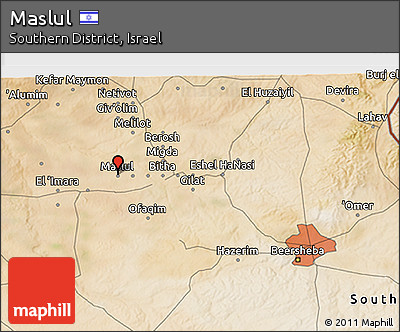 Satellite 3D Map of Maslul