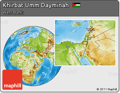Physical Location Map of Khirbat Umm Dayminah