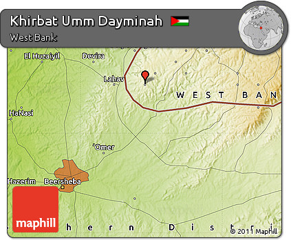 Physical Map of Khirbat Umm Dayminah
