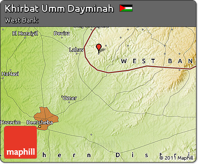 Physical Map of Khirbat Umm Dayminah