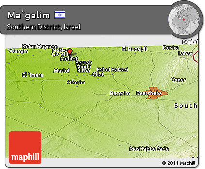 Physical Panoramic Map of Ma`galim