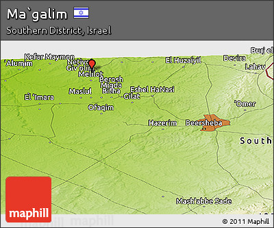 Physical Panoramic Map of Ma`galim
