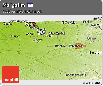 Physical Panoramic Map of Ma`galim