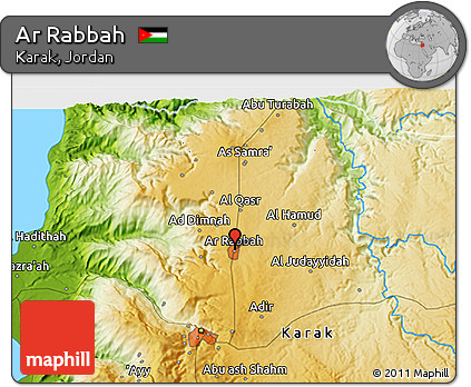 Physical 3D Map of Ar Rabbah