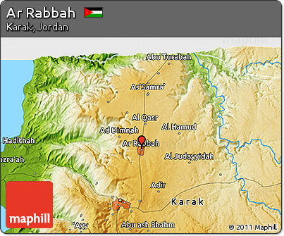 Physical 3D Map of Ar Rabbah