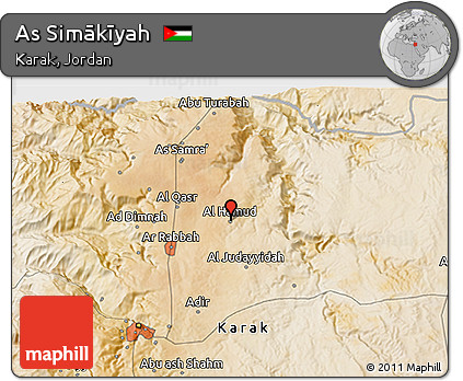 Satellite 3D Map of As Simākīyah