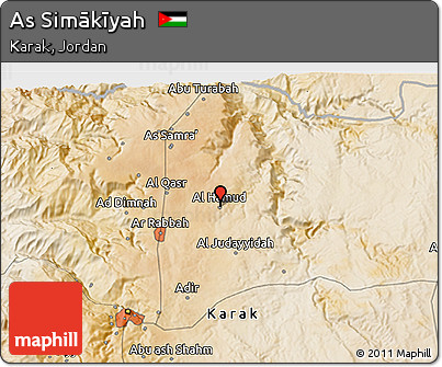 Satellite 3D Map of As Simākīyah