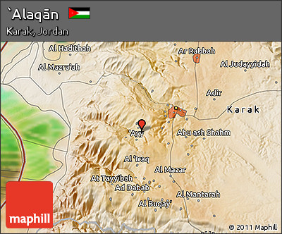 Satellite 3D Map of `Alaqān