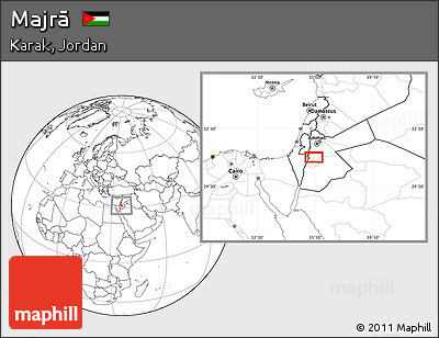 Blank Location Map of Majrā