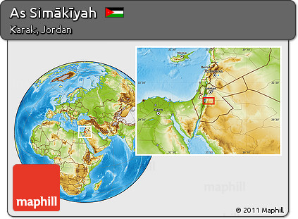Physical Location Map of As Simākīyah