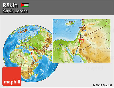 Physical Location Map of Rākīn