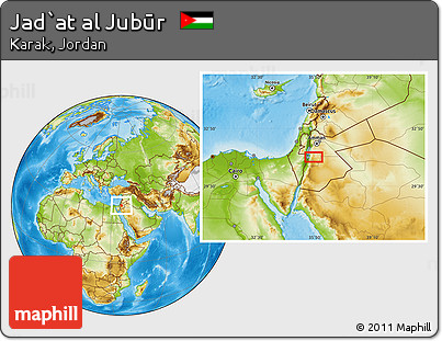 Physical Location Map of Jad`at Al Jubūr