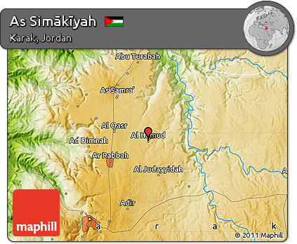 Physical Map of As Simākīyah