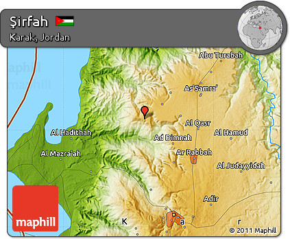 Physical Map of Şirfah