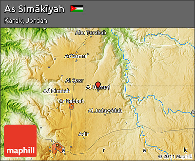 Physical Map of As Simākīyah